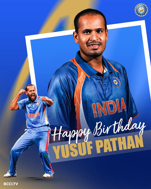 Birthday wishes to Yousuf Pathan